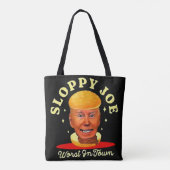 だらしなジョー・バイデン反大統領 トートバッグ (裏面)