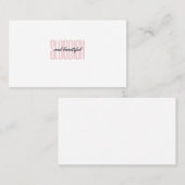 だるくて美しい コーリングカード (正面/裏面)