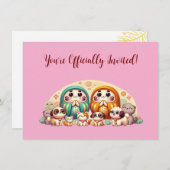 だるまの世界 招待状 (正面/裏面)