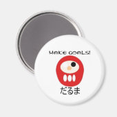 だるまゴール! マグネット (正面/裏面)
