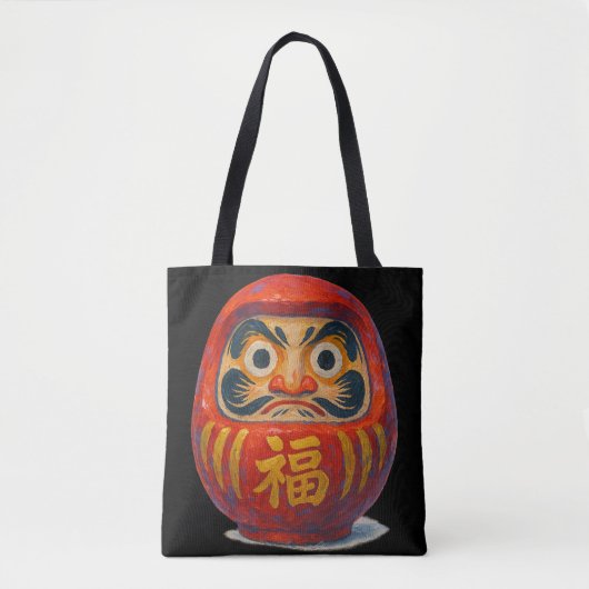 だるま人形のア日本のクリル芸術 トートバッグ (正面)