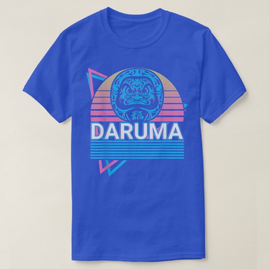 だるま人形レトロ378 Tシャツ (デザイン正面)