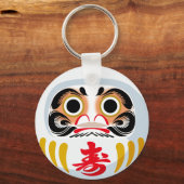 だるま伝統的日本の人形 キーホルダー (裏面)