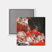 だるま日本のさん福の人形 マグネット (正面/裏面)