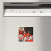 だるま日本のさん福の人形 マグネット (インサイチュ (食洗機))