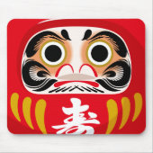 だるま（伝統的な日本の縁起物） マウスパッド (正面)