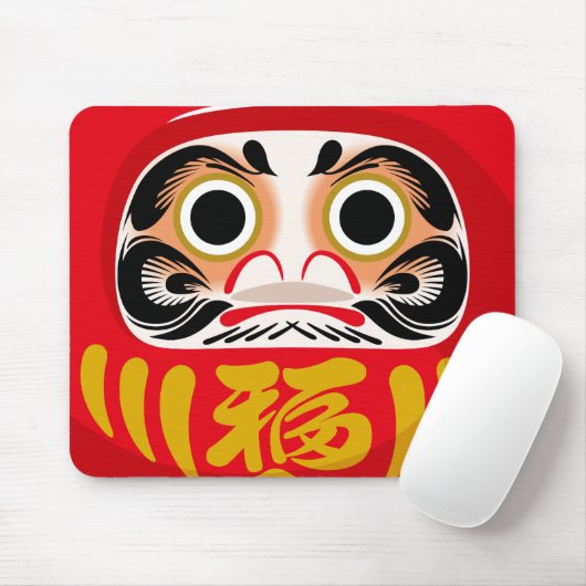 だるま(伝統的な日本の縁起物) マウスパッド (マウス)