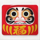 だるま(伝統的な日本の縁起物) マウスパッド (正面)
