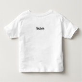 だれうなり声基本的な白人か黒い幼児Teをか電話している トドラーTシャツ (裏面)