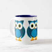 だれか。 Owl Cartoon氏 ツートーンマグカップ (正面左)