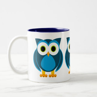 だれか。 Owl Cartoon氏 ツートーンマグカップ