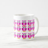 だれか。 Owl Cartoon Mug夫人 コーヒーマグカップ (正面右)