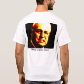 だれがおびえさせますか。 Tシャツ (裏面)