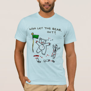 だれがくまを放ちましたか。 Tシャツ