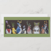 だれがすべてのパーティーの軽食平らなカードを食べたか 招待状 (正面)