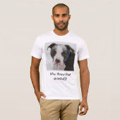 だれがその雪玉を投げましたか。 -カスタマイズ Tシャツ (正面フル)