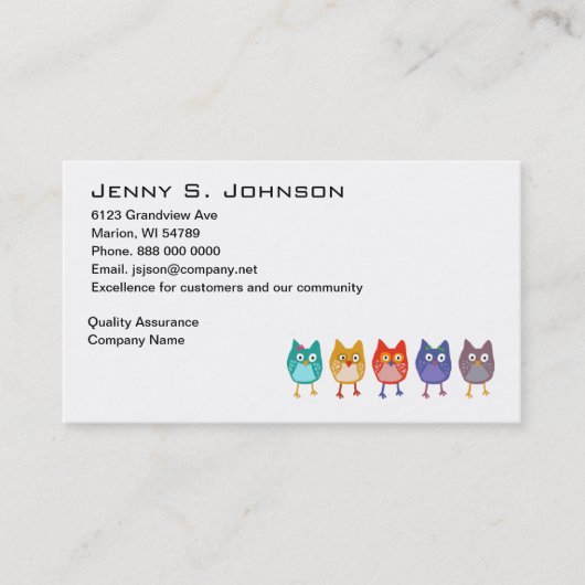 だれがだれ名刺いるか 名刺 (正面)