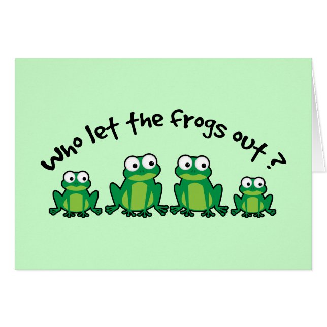 だれがカエルを放ちましたか。 (正面横)