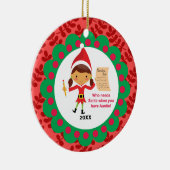 だれがサンタの伯母さんを必要とするかChristmas Ornament セラミックオーナメント (右)