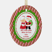 だれがサンタを必要とするか。 ナナ及びPoppaのクリスマス セラミックオーナメント (右)