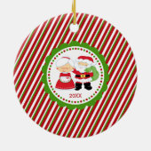 だれがサンタを必要とするか。 ナナ及びPoppaのクリスマス セラミックオーナメント (裏面)