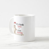 だれがサンタGrammyを必要とするかおもしろい コーヒーマグカップ (正面左)