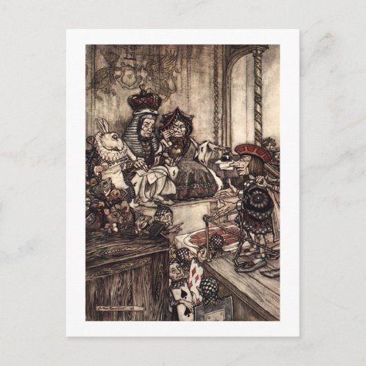 だれがタルトを盗みましたか。 ポストカード (正面)