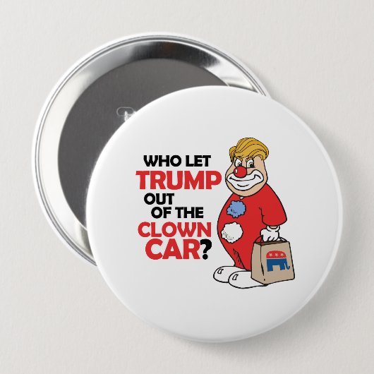 だれがピエロの車アンチ切札から切札を可能にしたか-。 缶バッジ (正面&裏面)