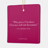 「だれが与えクリスマスの事を気に入った?」 セラミックオーナメント (左)