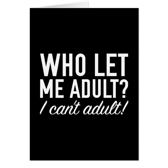 だれが大人私を可能にしましたか。 (正面)