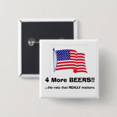 だれが大統領をか。必要とします!か。 缶バッジ (正面&裏面)