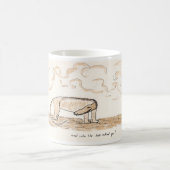 "だれが尋ねましたか。" コーヒーマグカップ (中央)