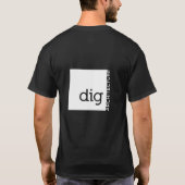 だれが建築を掘らないか Tシャツ (裏面)