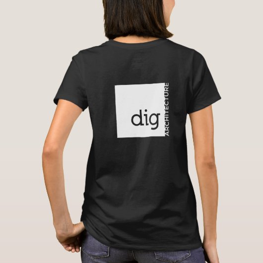 だれが建築を掘らないか Tシャツ (裏面)