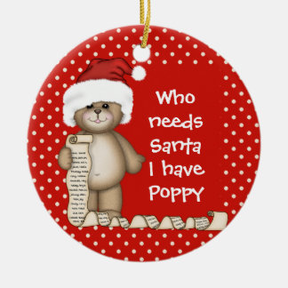 だれが必要とするサンタを… ケシのクリスマスのオーナメント セラミックオーナメント
