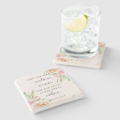 だれが有徳の女性のコースターを見つけることができるか ストーンコースター (横)