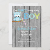 だれが男の赤ちゃんのベビーシャワーカードがあっているか見て下さい 招待状 (正面)