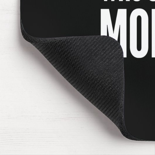 だれが私のお金を持っていますか。 黒いマウスパッド マウスパッド (コーナー)