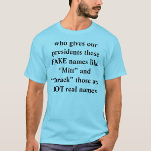 だれが私達の大統領に"Miのようなこれらの偽造品の名前を与えるか Tシャツ