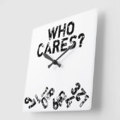 だれが落ちる数柱時計を気にするか スクエア壁時計 (傾斜)