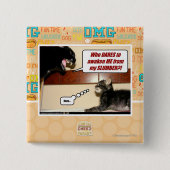 だれが覚醒させます私を敢えてしますか。 缶バッジ (正面)