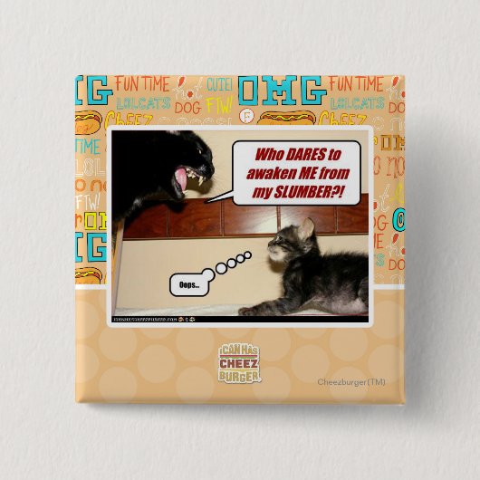 だれが覚醒させます私を敢えてしますか。 缶バッジ (正面)