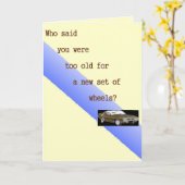 だれが言ったか余りに古かったです、バースデー・カード カード (黄色い花)