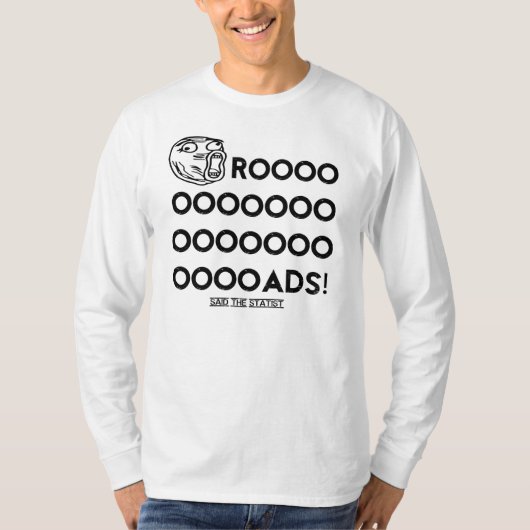 "だれが造る道をか"。 Tシャツ (正面)