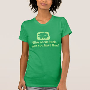 だれが運のおもしろいなアイルランド語を必要とするか Tシャツ