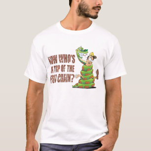 だれが食物連鎖の上にあるか今度は Tシャツ