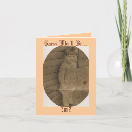 だれが…あるか推測、か。80か。 招待状 (正面)