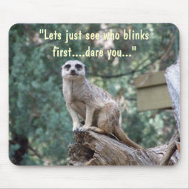 "だれが"。最初に点滅するかLets見ます おもしろいなmousepad. マウスパッド