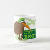 だれがbroを飛ばす必要がありますか。 キーウィの鳥のユーモア コーヒーマグカップ (中央)
