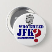 だれがJFKを殺しましたか。 缶バッジ (正面&裏面)